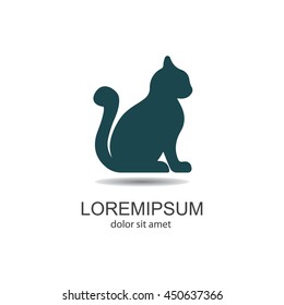 Web line icon. Silhouette of cats; cat