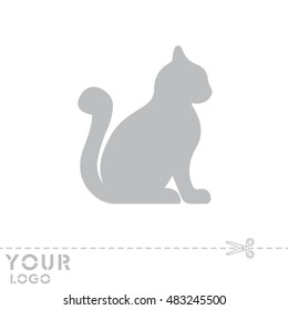 Web line icon. Silhouette of cats; cat