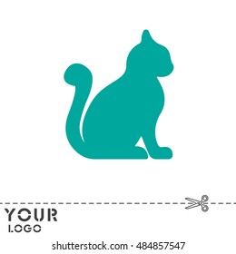 Web line icon. Silhouette of cats; cat