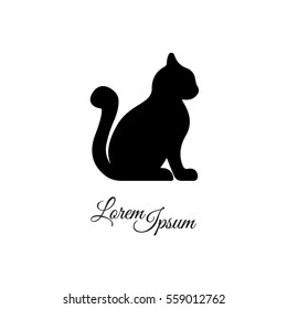 Web line icon. Silhouette of cats; cat