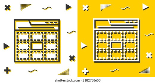 web line icon. Simple outline style.web linear sign. Vector illustration isolated on white background. Editable stroke EPS 10