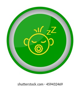 Web line icon. Sleeping child