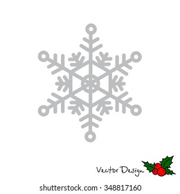 Web line icon. Snowflake
