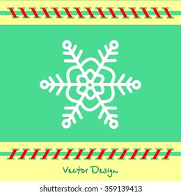 Web line icon. Snowflake