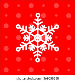 Web line icon. Snowflake