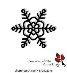 Web line icon. Snowflake