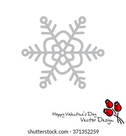 Web line icon. Snowflake