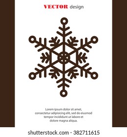 Web line icon. Snowflake