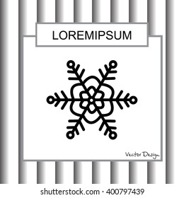 Web line icon. Snowflake