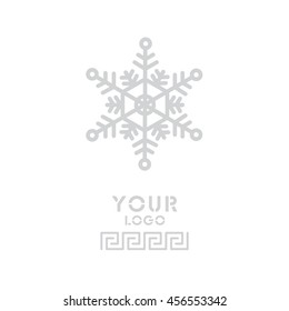 Web line icon. Snowflake