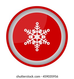 Web line icon. Snowflake