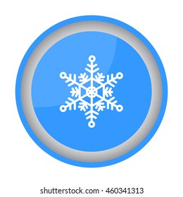 Web line icon. Snowflake