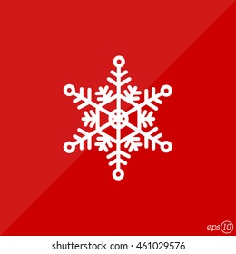 Web line icon. Snowflake