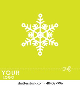 Web line icon. Snowflake