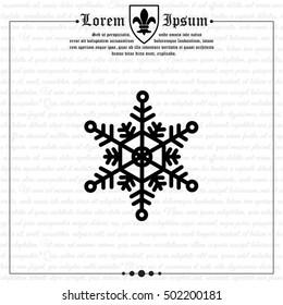 Web line icon. Snowflake