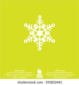 Web line icon. Snowflake