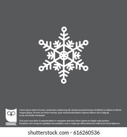 Web line icon. Snowflake