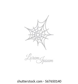 Web line icon. Spiderweb, web icon 