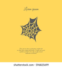 Web line icon. Spiderweb, web icon 