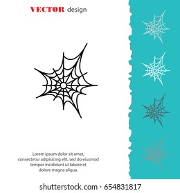 Web line icon. Spiderweb, web icon 