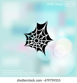 Web line icon. Spiderweb, web icon 
