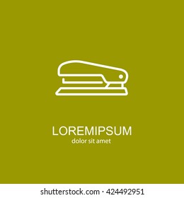Web line icon. Stapler