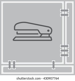 Web line icon. Stapler