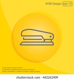 Web line icon. Stapler