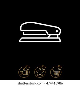 Web line icon. Stapler
