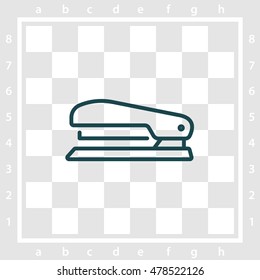 Web line icon. Stapler