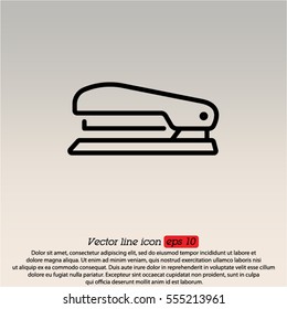 Web line icon. Stapler