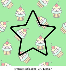 Web line icon. Star (Favorit)