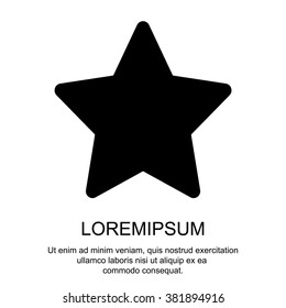 Web line icon. Star (Favorit)