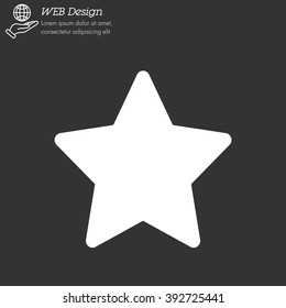 Web line icon. Star (Favorit)