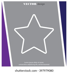 Web line icon. Star (Favorit)