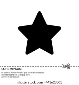 Web line icon. Star (Favorit)