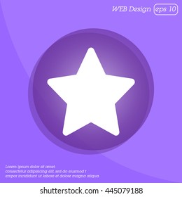 Web line icon. Star (Favorit)