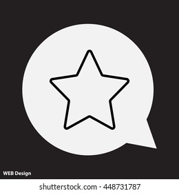Web line icon. Star (Favorit)