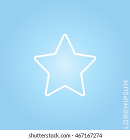 Web line icon. Star (Favorit)