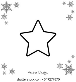 Web line icon. Star (Favorit)