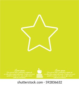Web line icon. Star (Favorit)