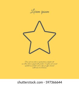 Web line icon. Star (Favorit)