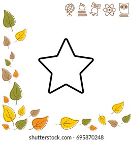 Web line icon. Star (Favorit)