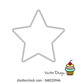 Web line icon. Star (Favorite)