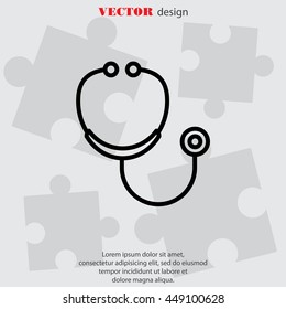 Web line icon. Stethoscope