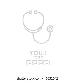 Web line icon. Stethoscope