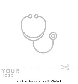 Web line icon. Stethoscope