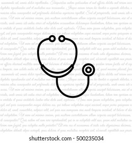 Web line icon. Stethoscope