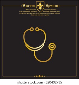 Web line icon. Stethoscope
