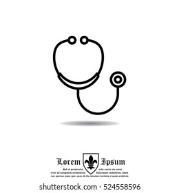 Web line icon. Stethoscope